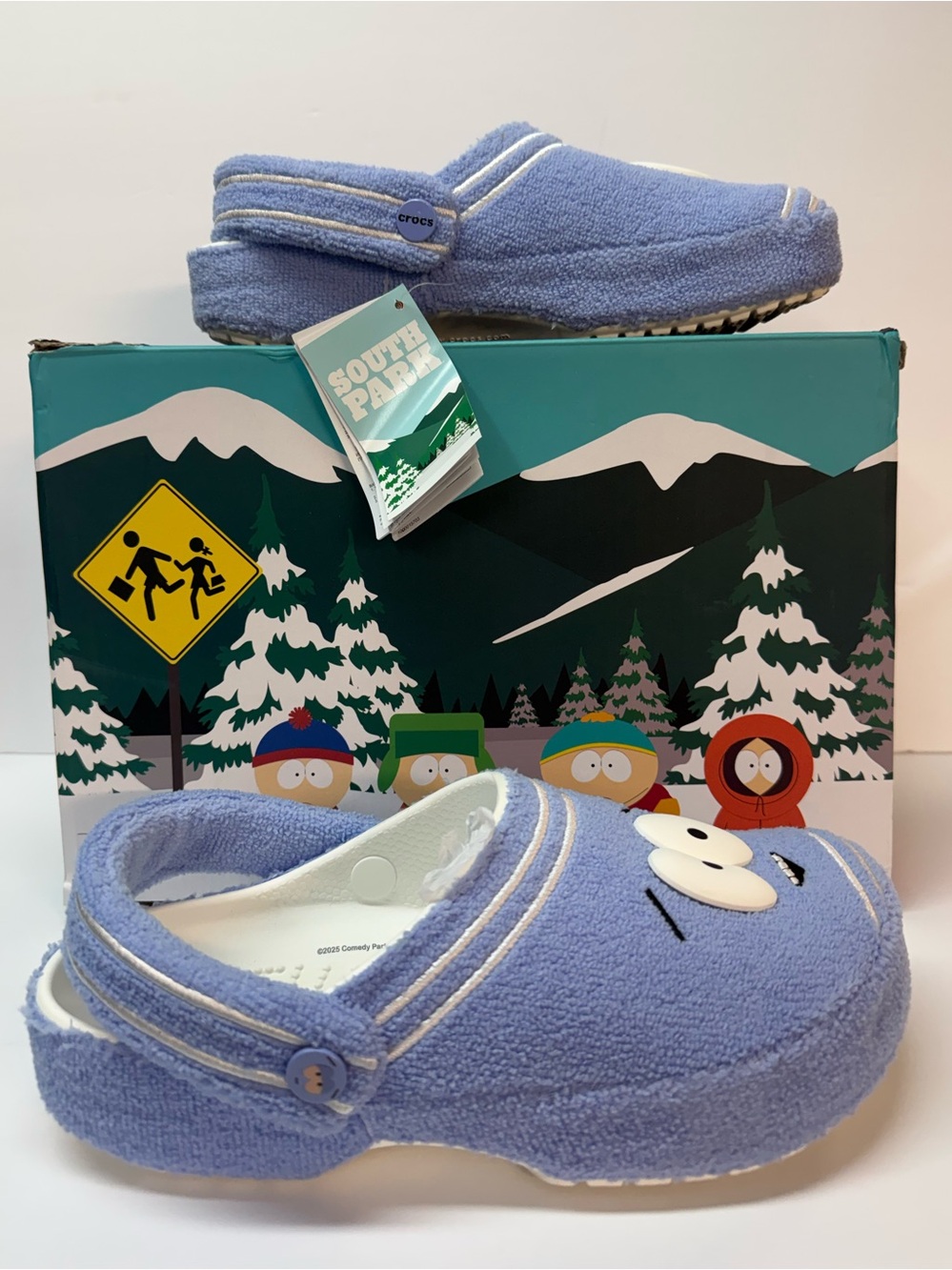Unisex South Park CROCS Towelie Light Blue Terrycloth NEW IN BOX